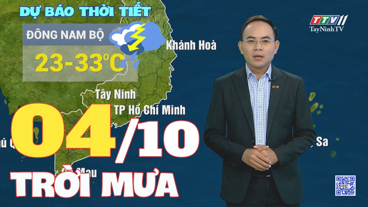 Bản tin thời tiết 04-10-2024 | TayNinhTVENT